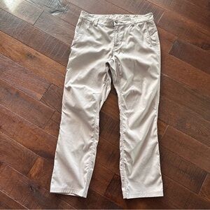 Stio Coburn Pants Mens 36R Canyon Rock Stretchable Outdoor Hiking Golf Nylon